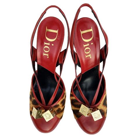 dior gambler dice heels|Christian Dior F/W 2004 Leopard Print Gambler Dice Heels (US .